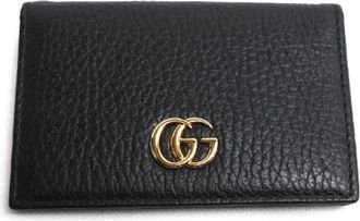 Gucci Pre-owned GG Marmont Lederen Kaarthouder - Heren - Vintage Accessoires - Zwart - ONE Size - Leer - Vintage