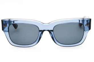 Calvin Klein CK23509S Rectangular Acetate Sunglasses - Blue