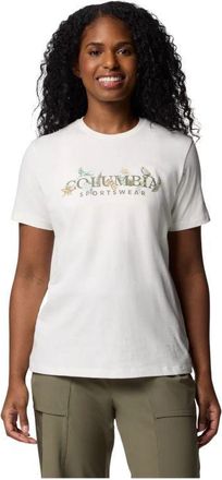 Columbia Dames/Dames Gebonden Schoonheid Logo T-Shirt (Beige)