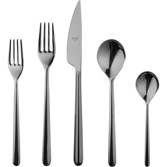 Mepra Linea Flatware Set - 5 Pieces in Black Gold at Nordstrom