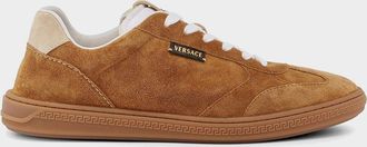 Versace Men & apos;s Greca Court Suede Sneakers