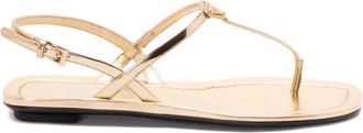 Prada Patent Leather Flat Thong Sandals Shoes