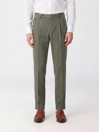 BRIGLIA 1949 Pantaloni chino slim fit in misto cotone e lino