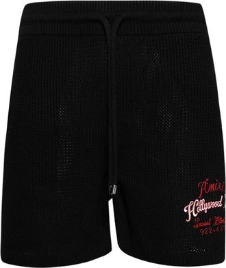 Amiri Hollywood crochet shorts - men - Cotton - S - Black