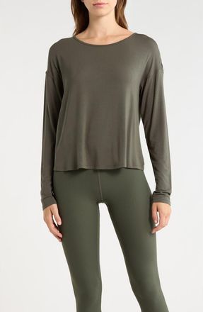 Lord & Taylor Breeze Open Twist Back Top in Kambaba at Nordstrom, Size X-Small