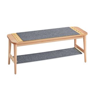 SoBuy Banco Zapatero De Entrada Banco De Almacenamiento Con 1 Estante Color Madera 110 X 37 X 45 Cm Hfsr01-n Sobuy Es