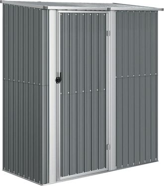vidaXL Cobertizo De Jard&iacute;n Acero Galvanizado Gris 180,5x97x209,5 Cm Vidaxl