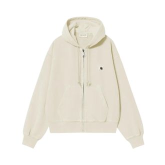 Carhartt Work in Progress Carhartt Wip, Zip-throughs, female, Beige, Size: M Hooded Nelson Jacket
