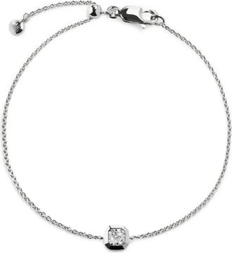 Monica Vinader Bracciale con diamanti Asscher - Argento