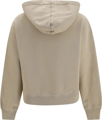 Isabel Marant Womens Salmy Logo Hoodie Sand Cotton; Polyester Sweatshirts Sweater