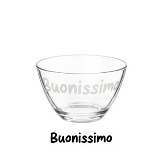 KASANOVA Coppetta vetro scritta Buonissimo 680 ml