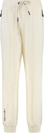 Moncler Katoenmix Broek - Dames - Sweatpants - Beige - S - Katoen - Broeken