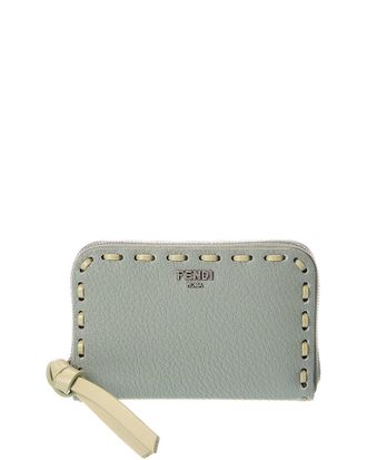 Fendi Fendi Peekaboo Mini Leather Coin Purse