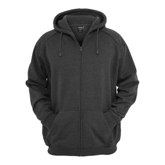Urban Classics Heren Hoodie met rits (Houtskool)