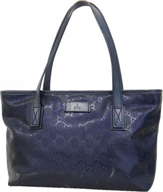 Gucci Purple Pvc Tote Bag (Pre-Owned)