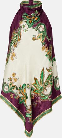 Alemais Al&eacute;mais Ruthie floral halterneck top