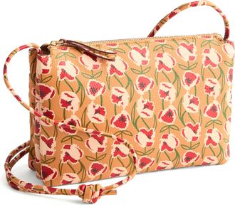 Vera Bradley Outlet Leather Foxbury Crossbody