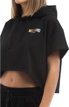Moschino Womens Black Cotton Sweatshirt Clothing