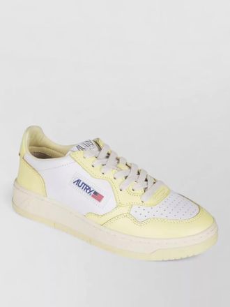 Autry paneled leather low-top sneakers