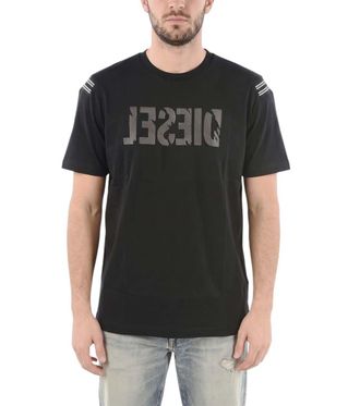 Diesel Black Graphic Logo T-Shirt