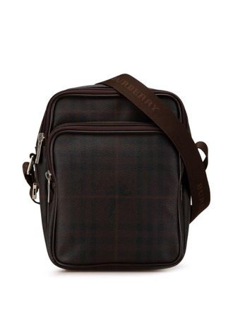Burberry 2003 Smoke Check Coated Canvas crossbody bag - Brown