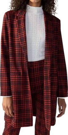 Sanctuary Carly Long Coat In Flame Pop