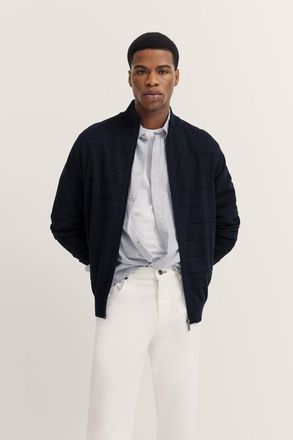 Bugatti Strickjacke mit Reissverschluss