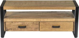 Moloo de TV de 120 cm en madera maciza y metal