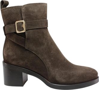 Sofia/Len Enkellaars - Dames - Laarzen met Hak - Bruin - 39 EU - Schoenen