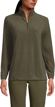 Lands End Anyweather Fleece Quarter Zip Pullover in Forest Moss at Nordstrom, Size X-Large P