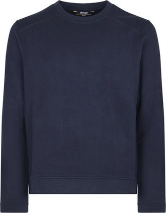 K-Way Perruel Sweatshirt - Heren - Sweatshirts - Blauw - S - Katoen - Hoodies & sweatvesten
