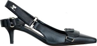 Courr&egrave;ges Racer Pumps - Dames - Pumps - Zwart - 36 EU - Leer - Schoenen