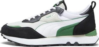 Puma Future Rider FV Vintage Track Shoes White Black Green 387672-34