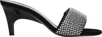 The Attico De Attico Sandalen Rem Dames Stof Zwart/Zilver