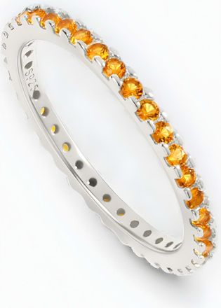 Mint & Lily November Birthstone Eternity Stacking Ring in 925 Sterling Silver at Nordstrom, Size 10