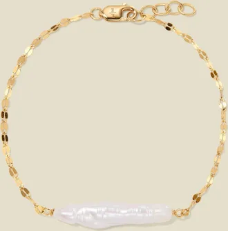 Made by Mary Baroque Pearl Bar Bracelet