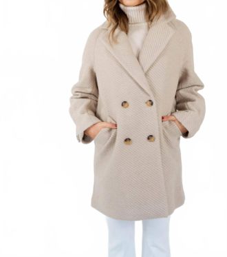 Rino&Pelle Serena Wool Coat In Ivory