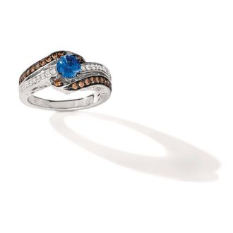 Le Vian Ladies Cornflower Sapphire Centerstone Rings set in 14K Vanilla Gold