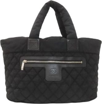 Chanel Pre-owned Vintage Tote Bag - Dames - Vintage Shopper - Zwart - ONE Size - Nylon - Vintage