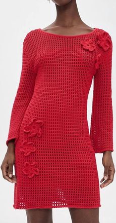 Cleobella Honey Sweater Mini Dress In Goji Berry