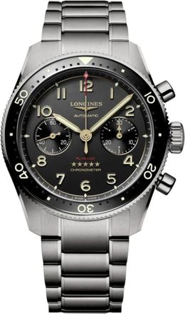 Longines Spirit Flyback Grey Dial Titanium Mens Watch L3.821.1.53.6