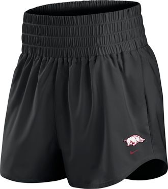 Nike Arkansas Primary Logo One Nike Womens Dri-FIT College Shorts in Black | IM0017-010