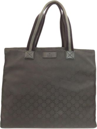 Gucci Black Nylon Tote Bag (Pre-Owned)