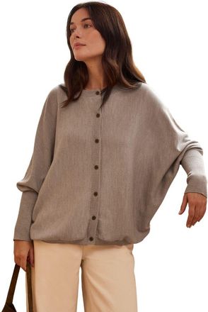 Celtic & Co. Fine Knit Merino Cardigan in Oatmeal at Nordstrom, Size X-Large