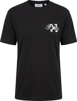 Off-white Stroke 2 Arrow Skate Logo-embroidered T-shirt