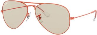 Ray-Ban RB3025 Aviator Large Metal 9221T2 Mens Sunglasses Red Size 55