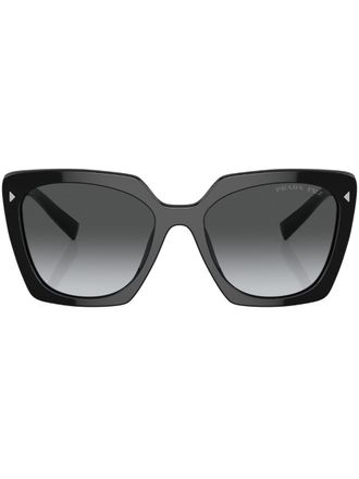 Prada Occhiali da sole rettangolari - Nero