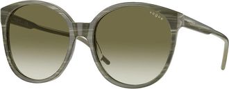 Vogue Eyewear VO5509S 30728E Womens Sunglasses Green Size 56