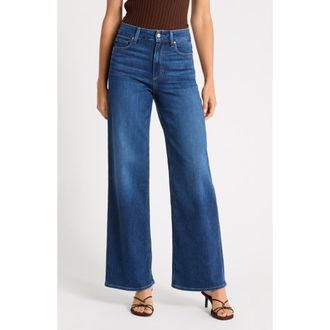 Paige Anessa High Waist Wide Leg Jeans in Neutra at Nordstrom, Size 25