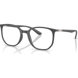 Ray-Ban 52mm Irregular optical glasses in Grey at Nordstrom